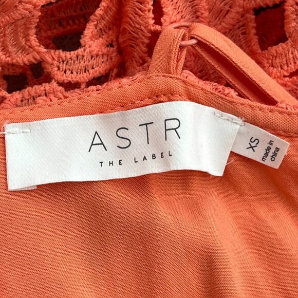 ASTR The Label Coral Lace A-Line Midi Dress - Wedding Guest - Date Night - XS - Picture 7 of 12